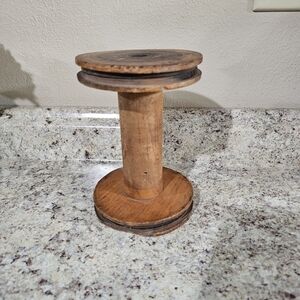 Rustic Wooden Spool Accent Piece